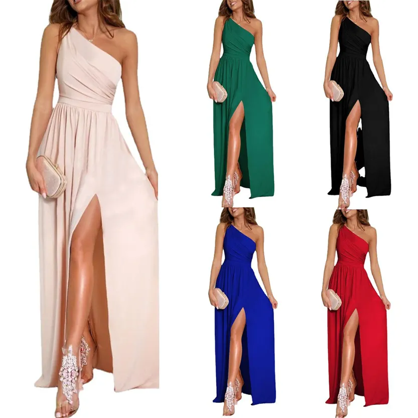 Funki Buys | Dresses | Women's Off Shoulder Split Party Dress