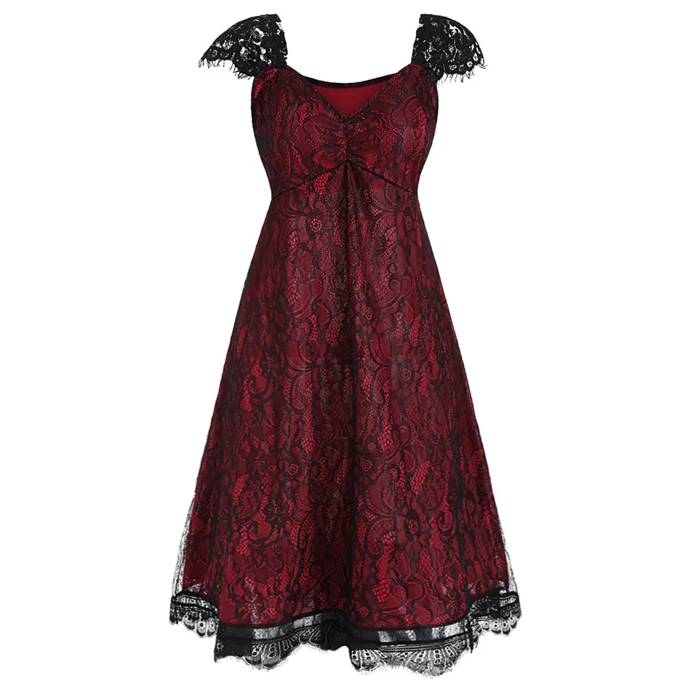Funki Buys | Dresses | Women's Plus Size Midi Cocktail Dresses