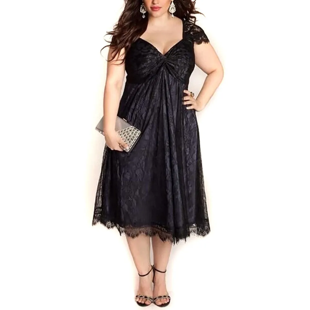 Funki Buys | Dresses | Women's Plus Size Midi Cocktail Dresses