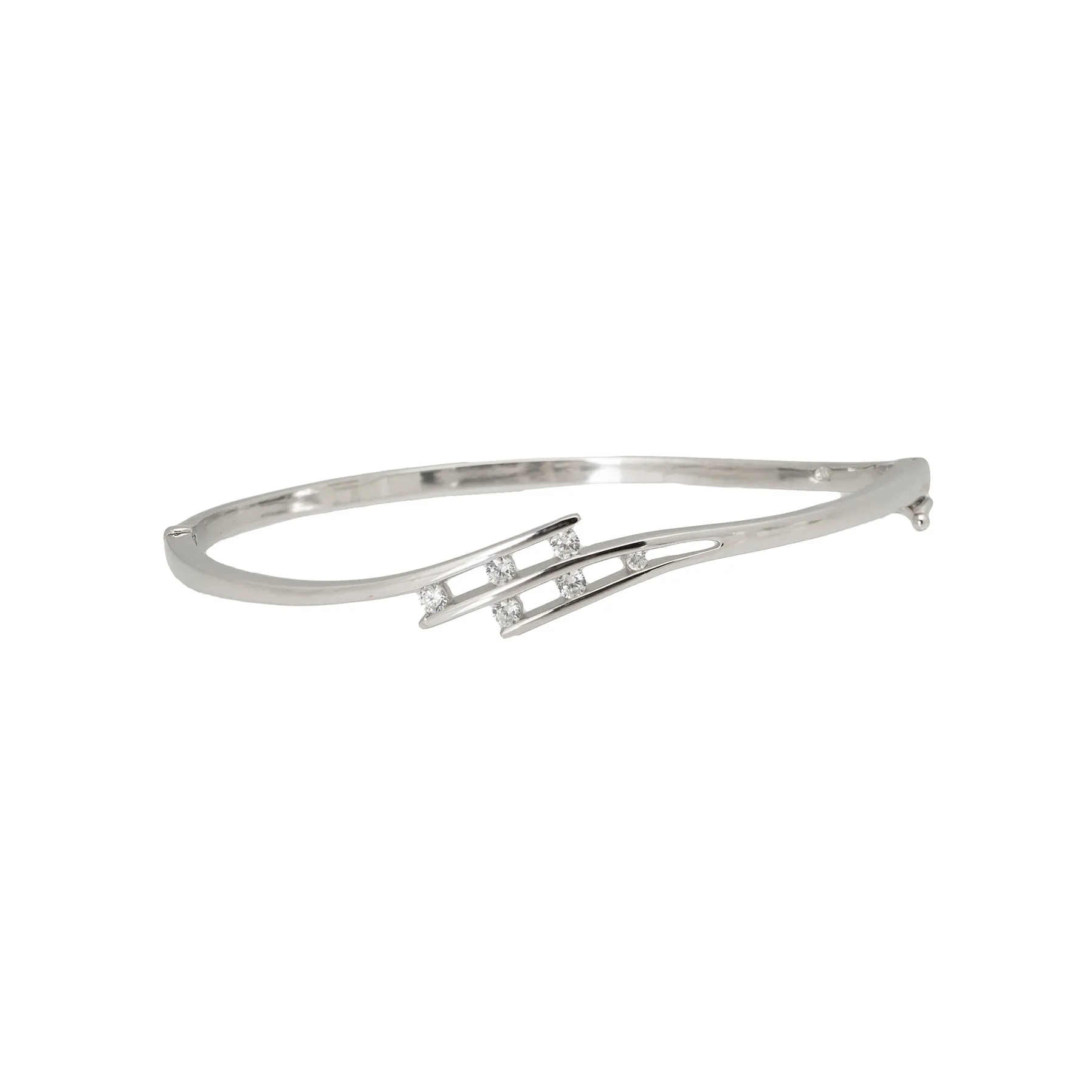 Glitzy wave bangle