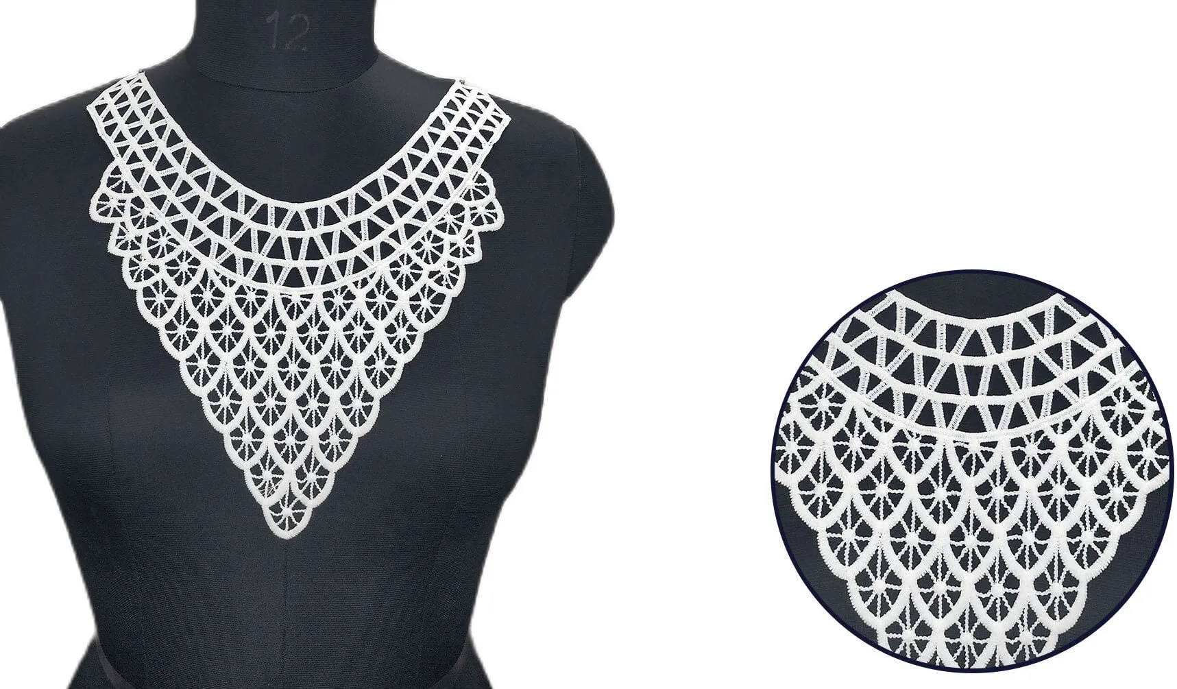 Grape Desig White Neckline