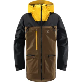 Haglöfs Vassi Gore-Tex Pro Jacket Men&#x27;s (2020) Teak Brown/Pumpkin Yellow | Buy Haglöfs Vassi Gore-Tex Pro Jacket Men&#x27;s (2020) Teak Brown/Pumpkin Yellow here | Outnorth