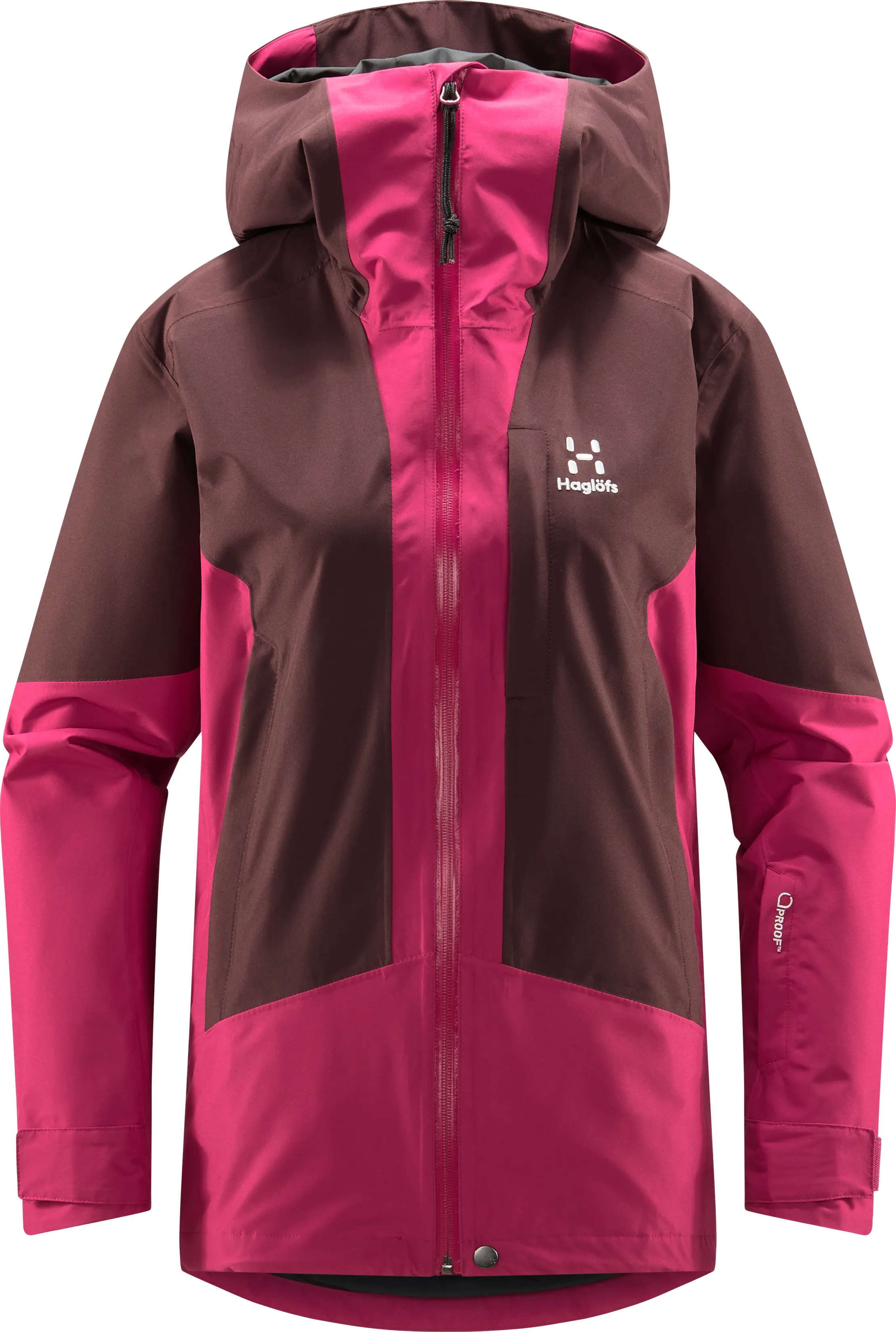 Haglöfs Women&#x27;s Lumi Jacket Deep Pink/Burgundy Brown | Buy Haglöfs Women&#x27;s Lumi Jacket Deep Pink/Burgundy Brown here | Outnorth