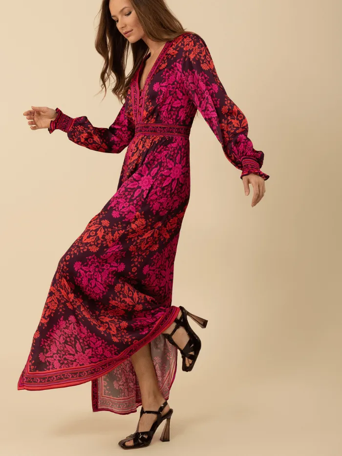 Hale Bob Women's SIERRA Maxi Dress In Fuchsia 49ET612A