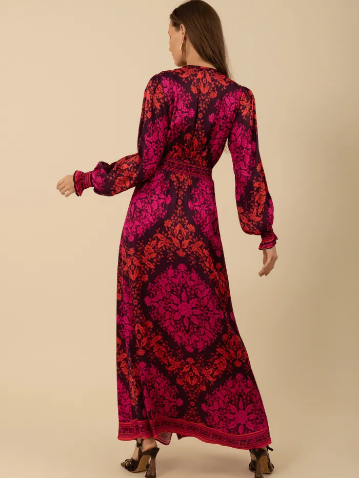 Hale Bob Women's SIERRA Maxi Dress In Fuchsia 49ET612A