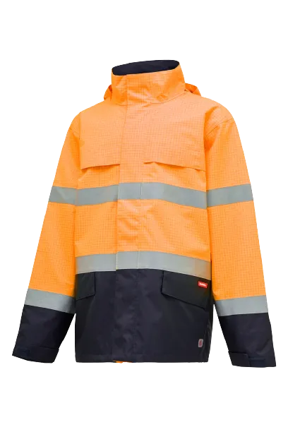 Hard Yakka Mens Antistatic Water Resistant Jacket Thermal Work Safety Y06730