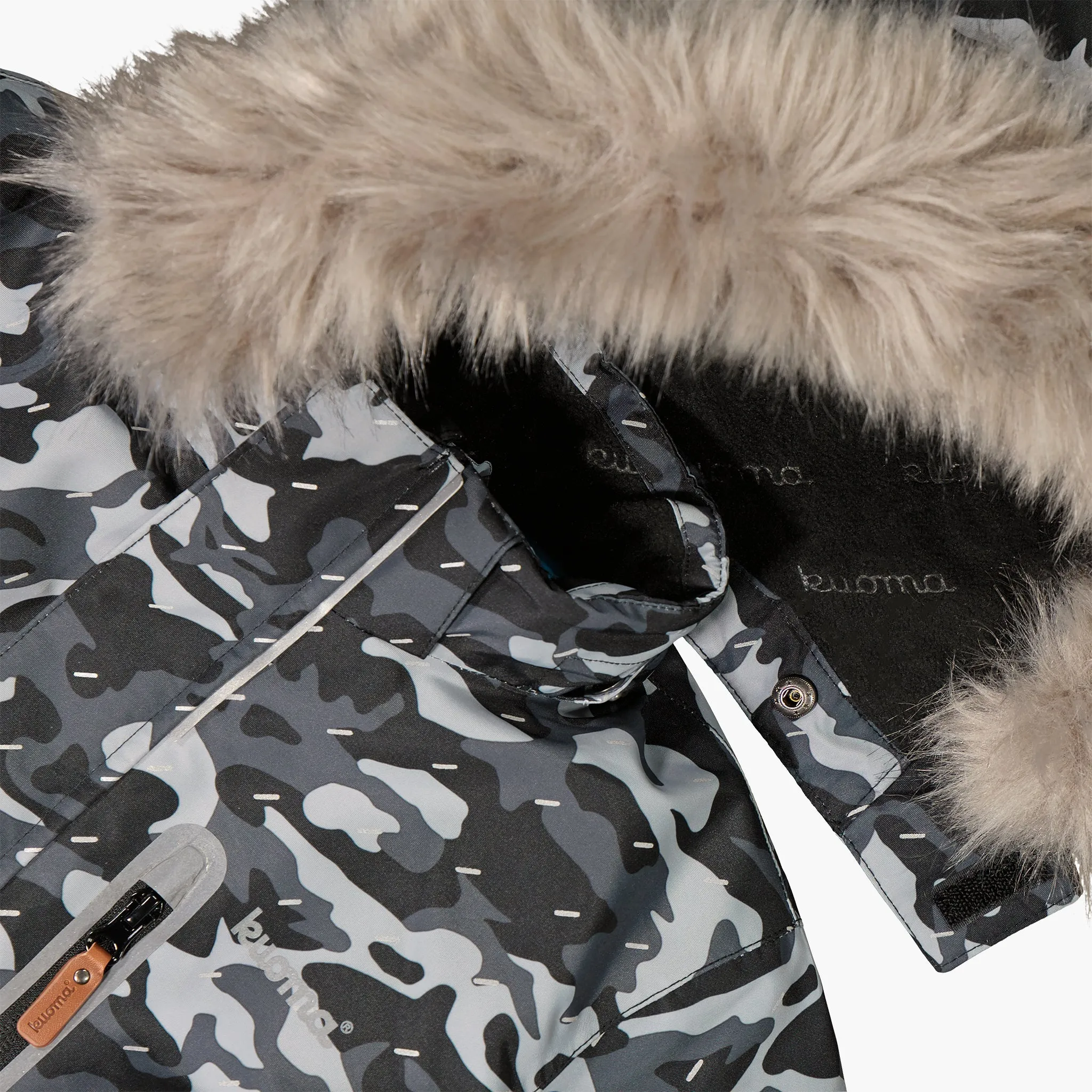 Kids´ winter snowsuit Joona, Black Ghost