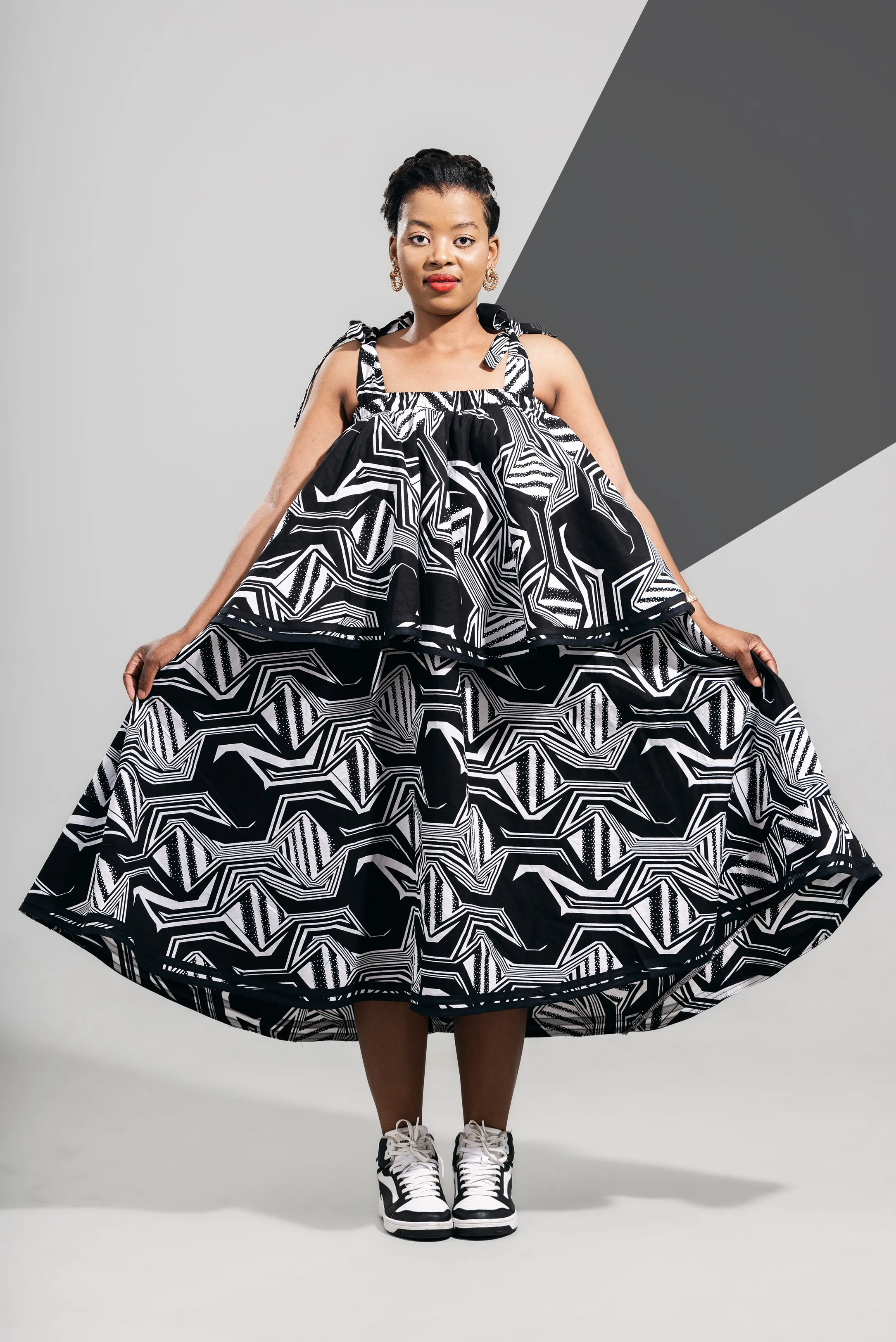 Ladies - Izwe Lethu Dress short (Kumkanikazi)