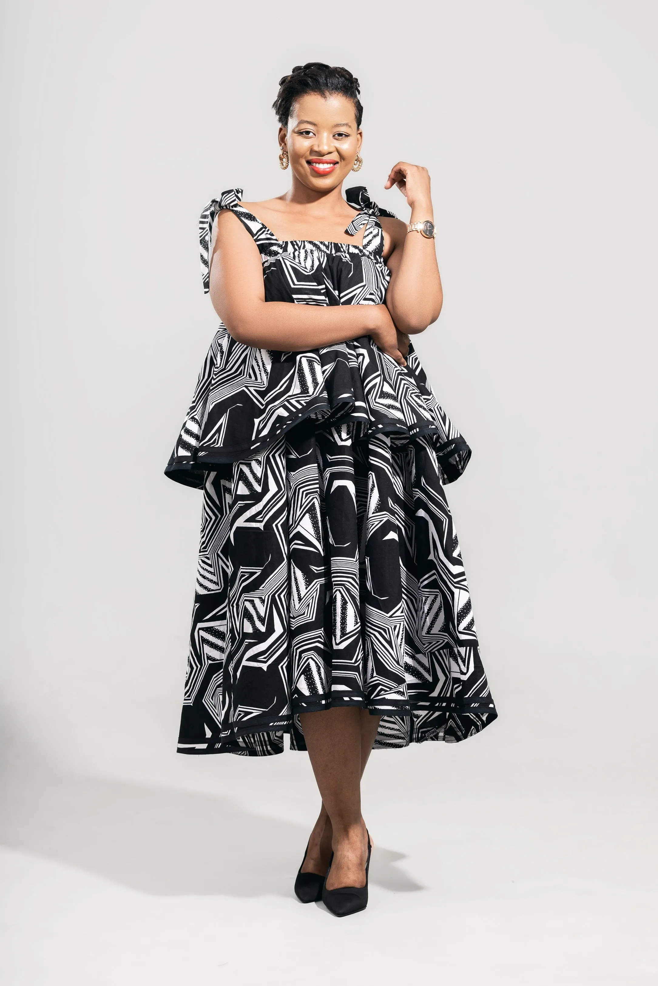 Ladies - Izwe Lethu Dress short (Kumkanikazi)
