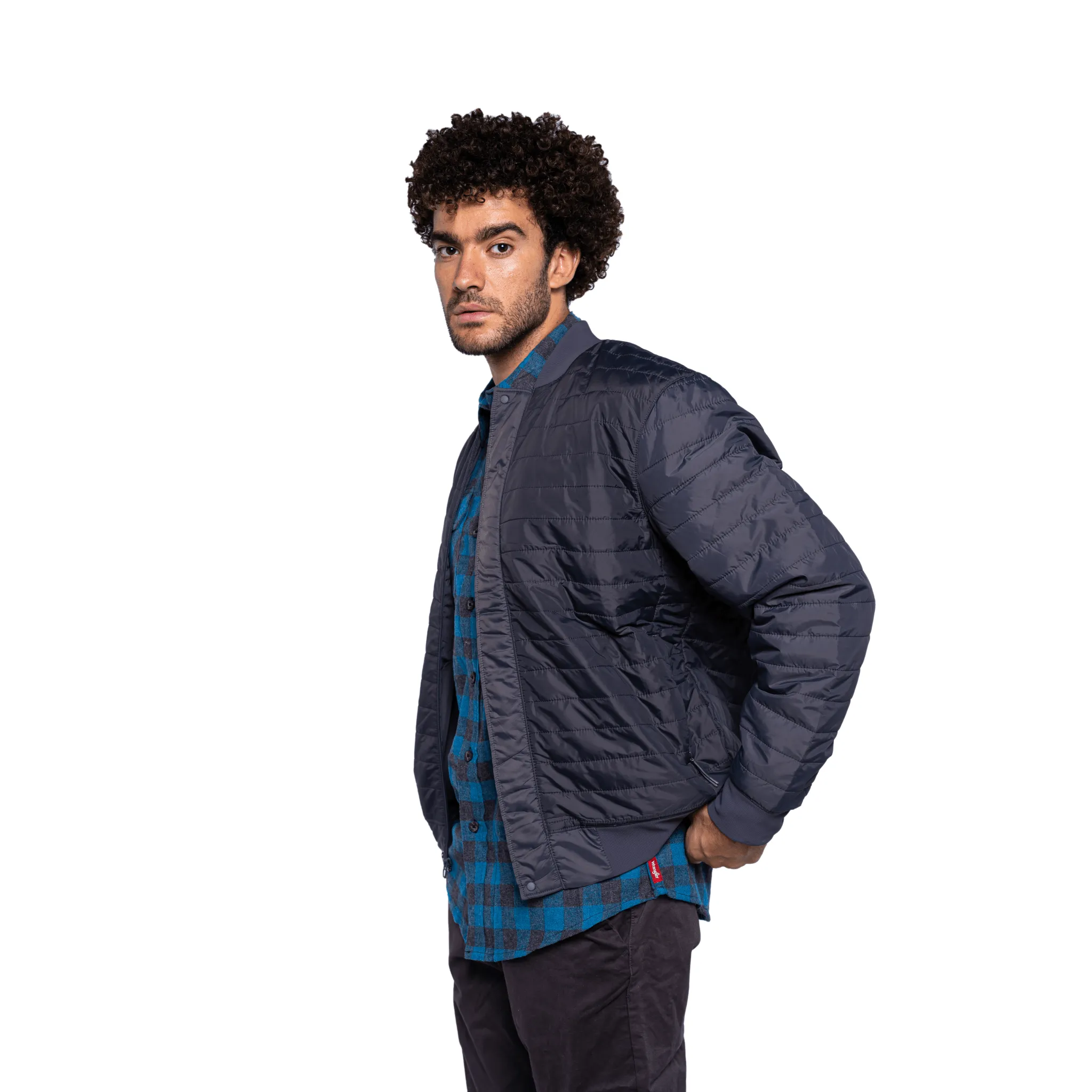 Men Puffer Jacket - Grey