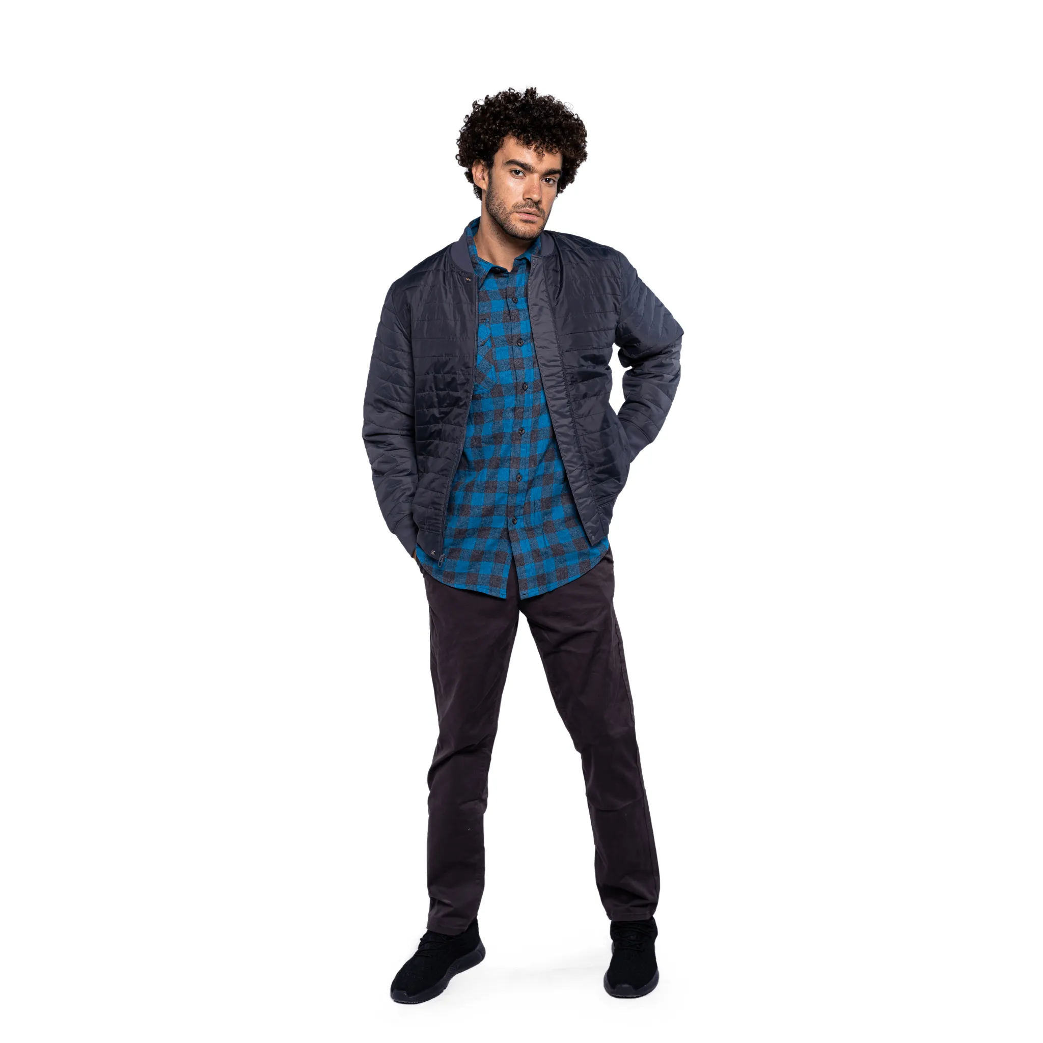 Men Puffer Jacket - Grey