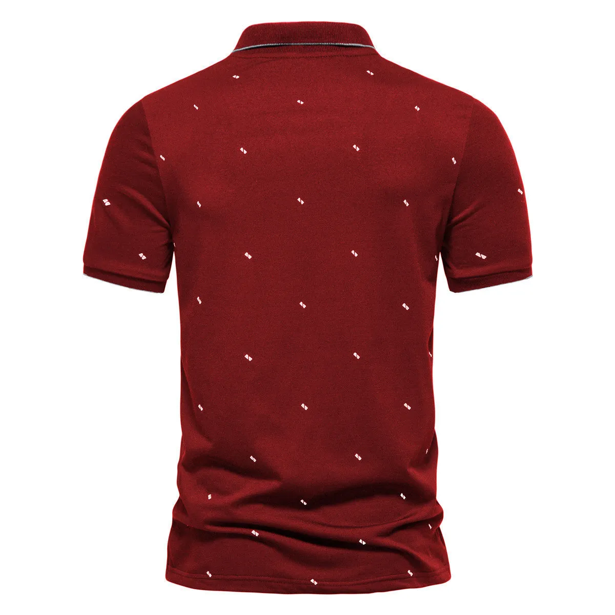Men's Short Sleeve Fashion Printed Polo Shirt