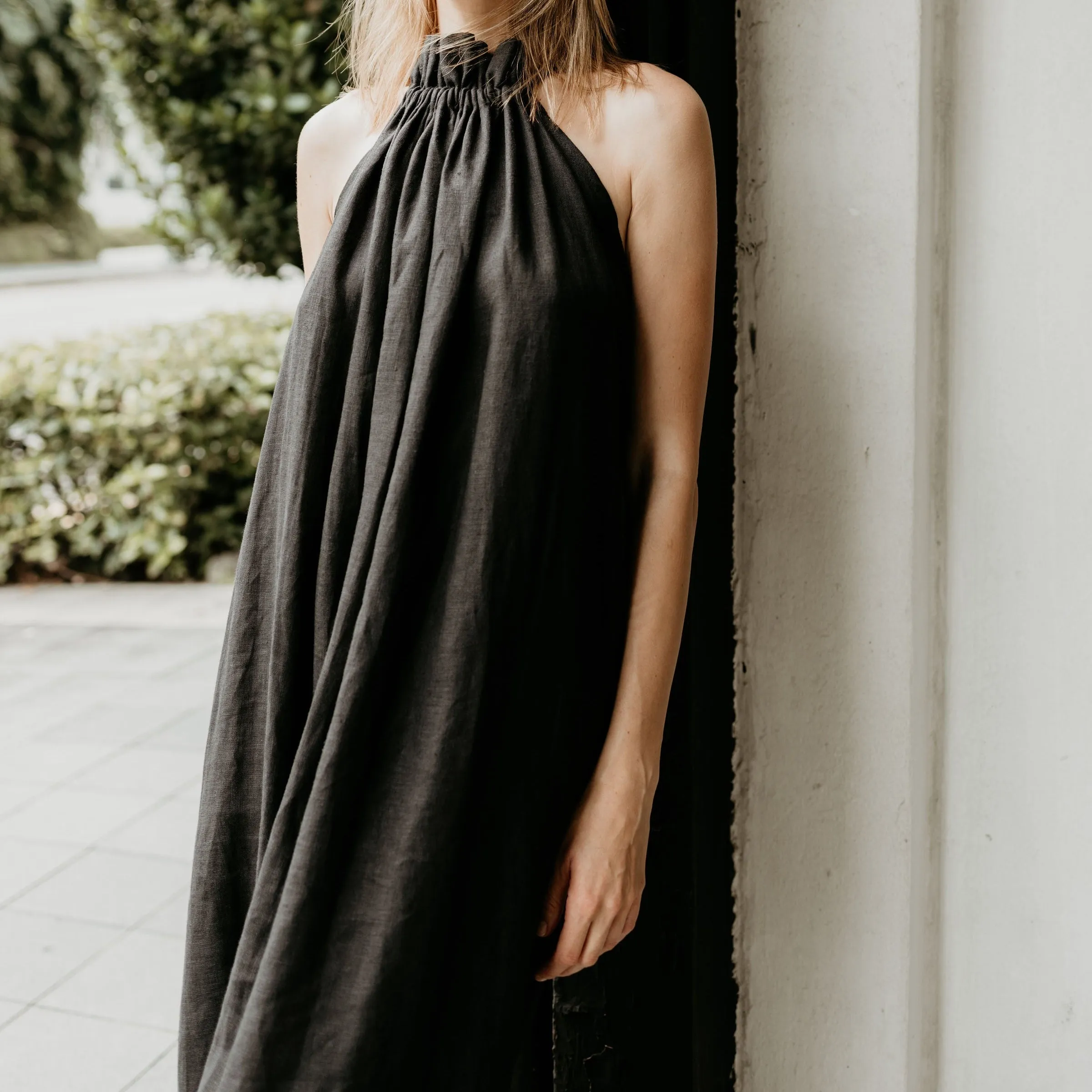 Monaco halter maxi dress