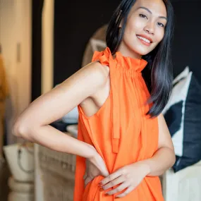 Monaco halter maxi dress
