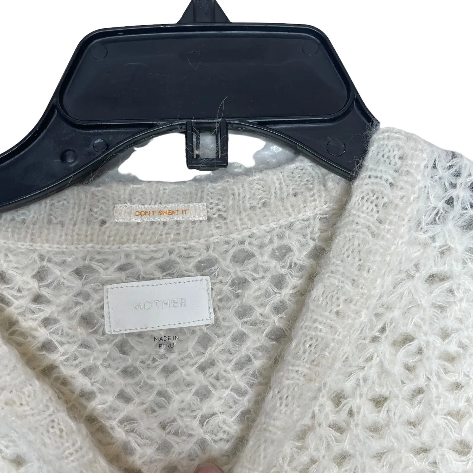 Mother Alpaca Blend Crew Neck Sweatshirt SZ S