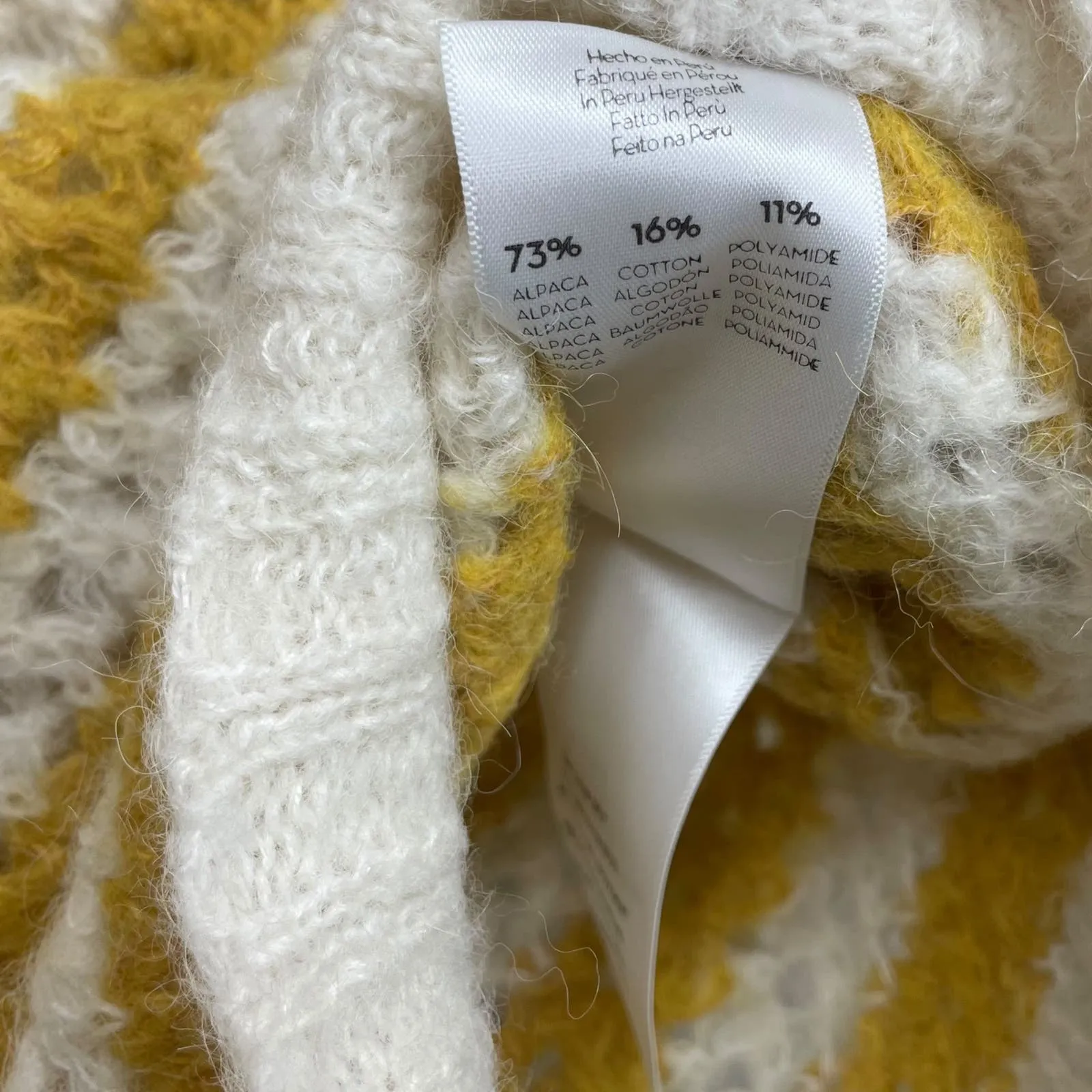 Mother Alpaca Blend Crew Neck Sweatshirt SZ S