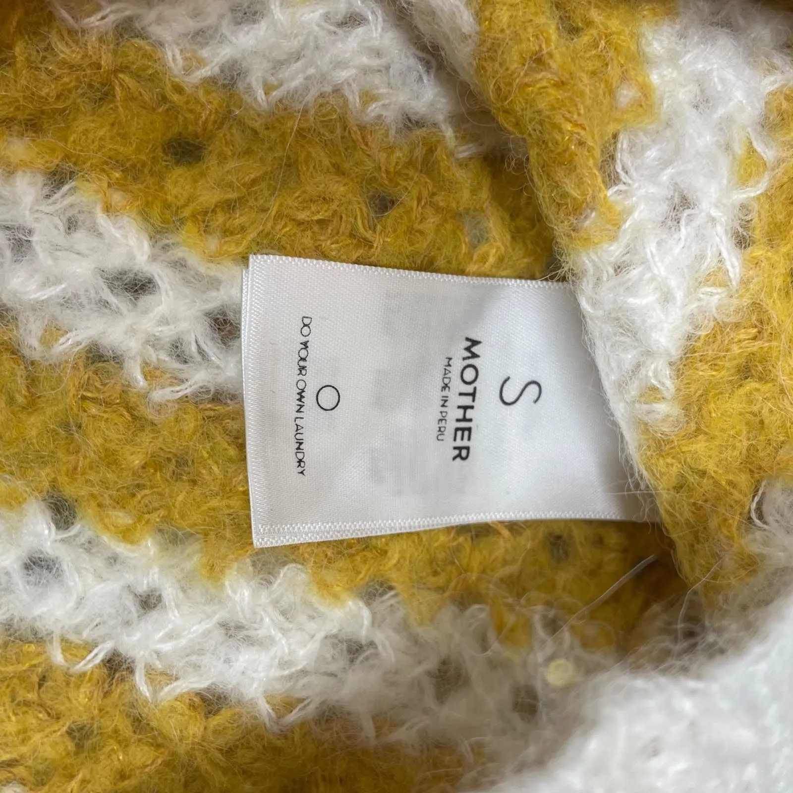 Mother Alpaca Blend Crew Neck Sweatshirt SZ S