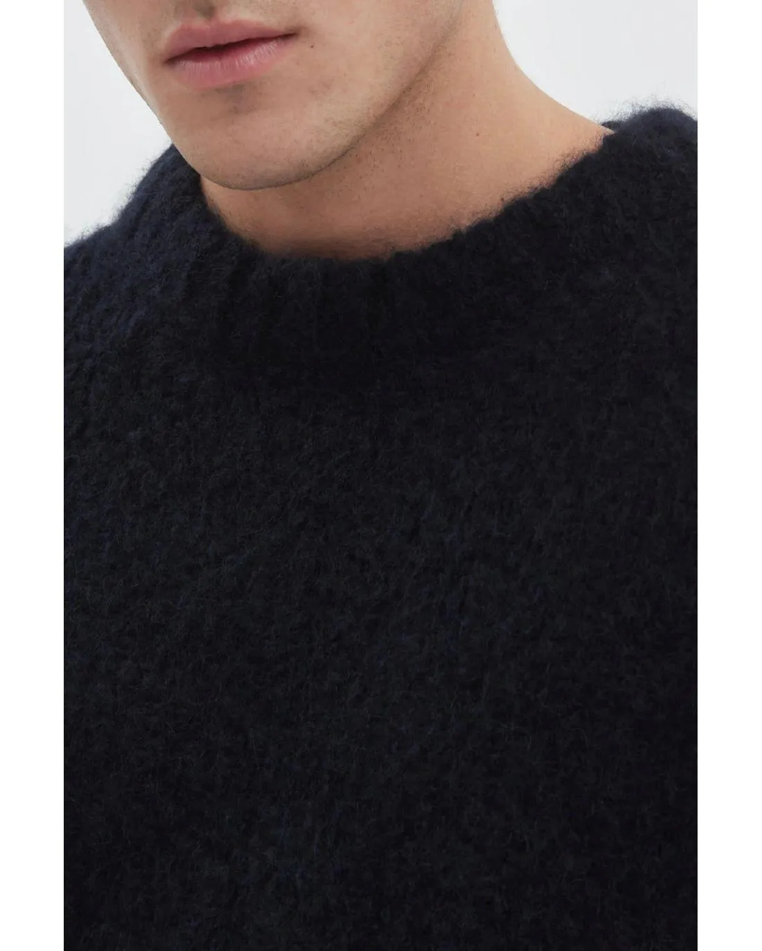 Norse Projects - Rasmus Relaxed Flame Alpaca Sweatshirt - Navy