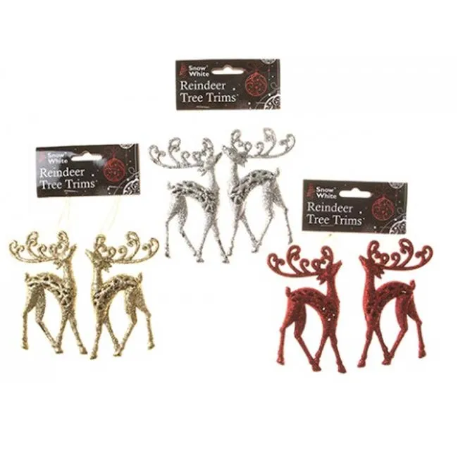 Reindeer Tree Trims 2 Piece