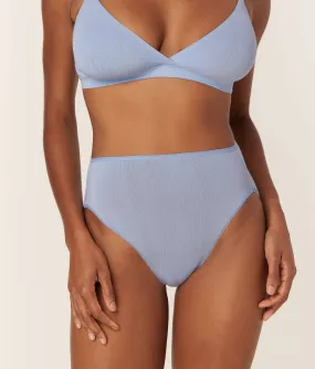 The High Waist Hipster Panty - Cloud - Bluebell