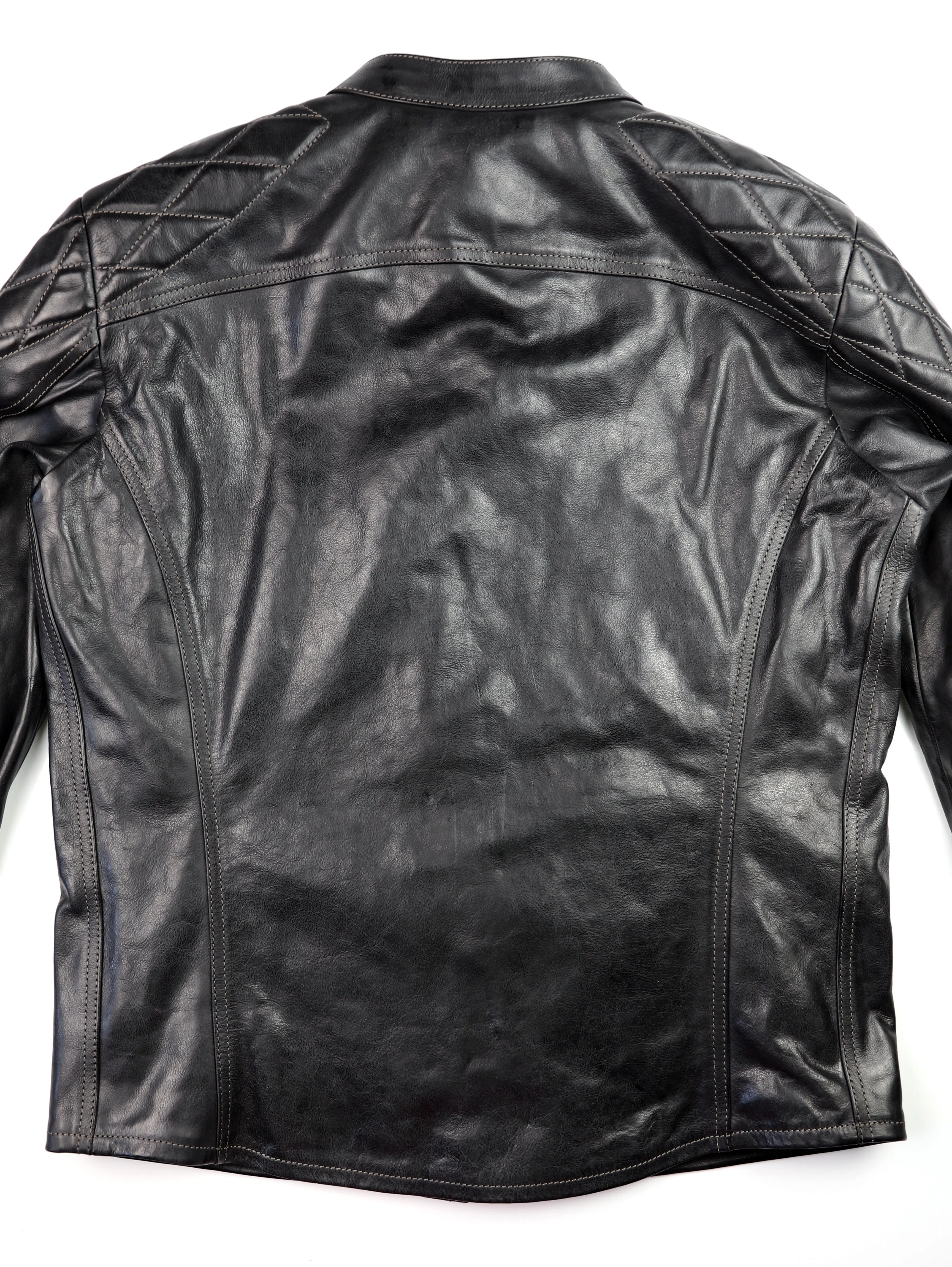Thedi Phenix Cafe Racer Jacket, size XL, Black Buffalo