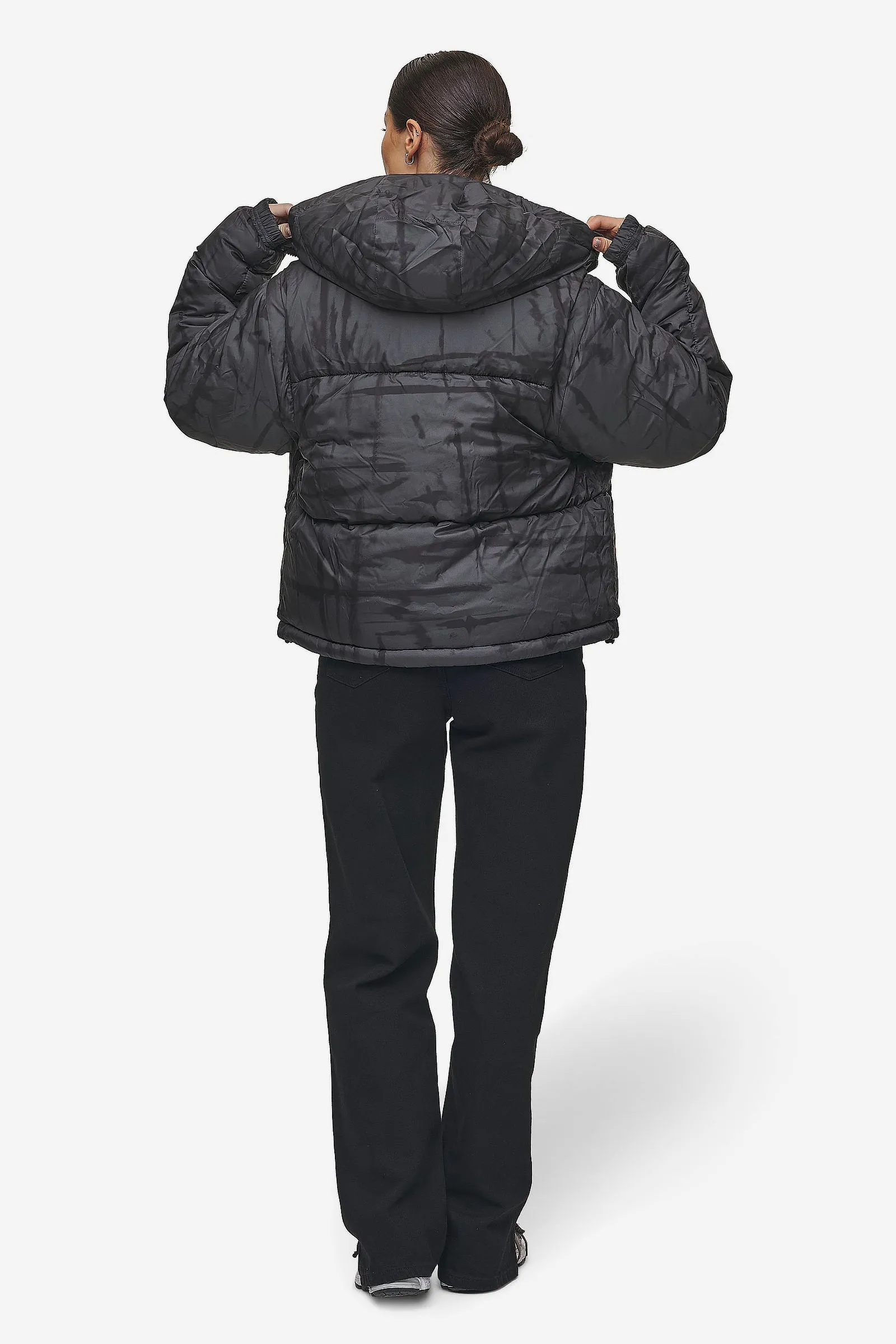 Trixy 4 In 1 Reversible Puffer Jacket Anthracite