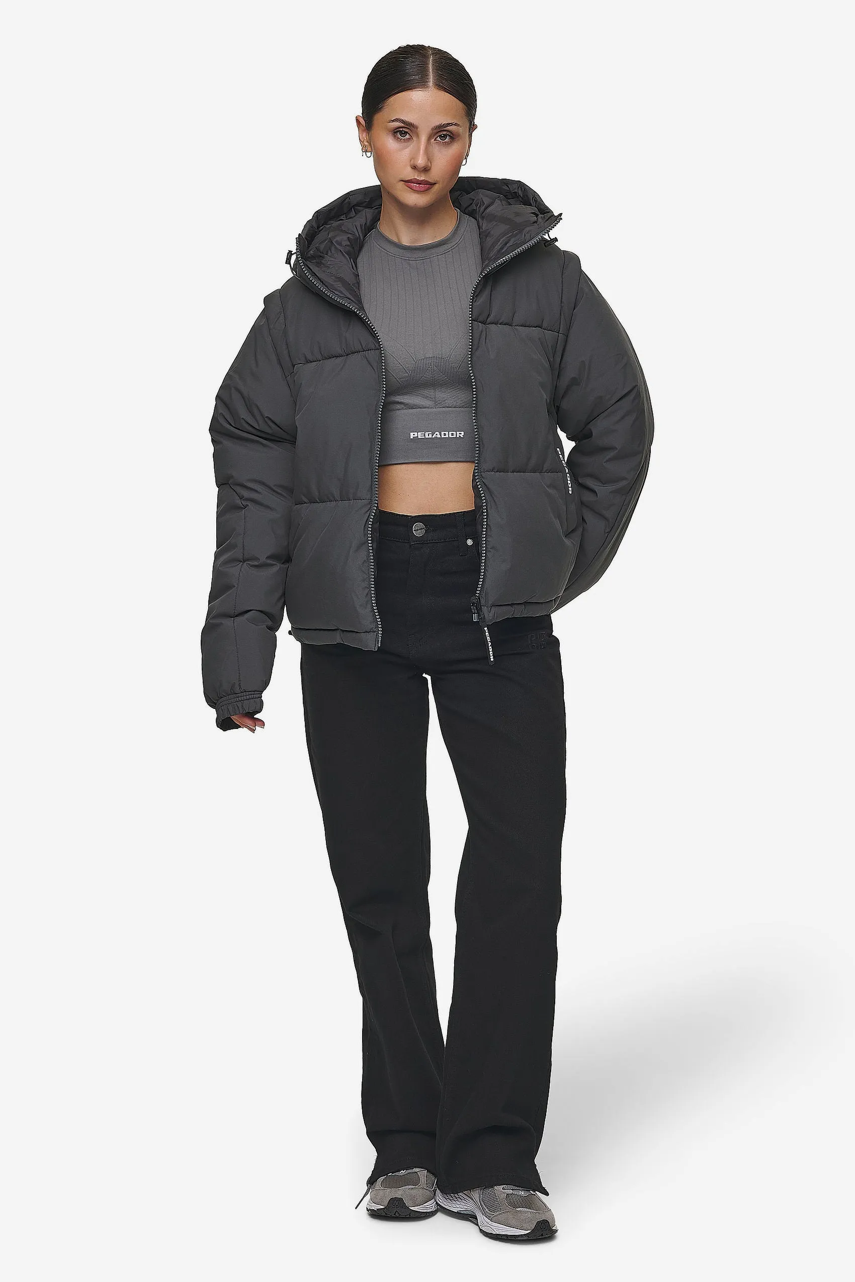 Trixy 4 In 1 Reversible Puffer Jacket Anthracite