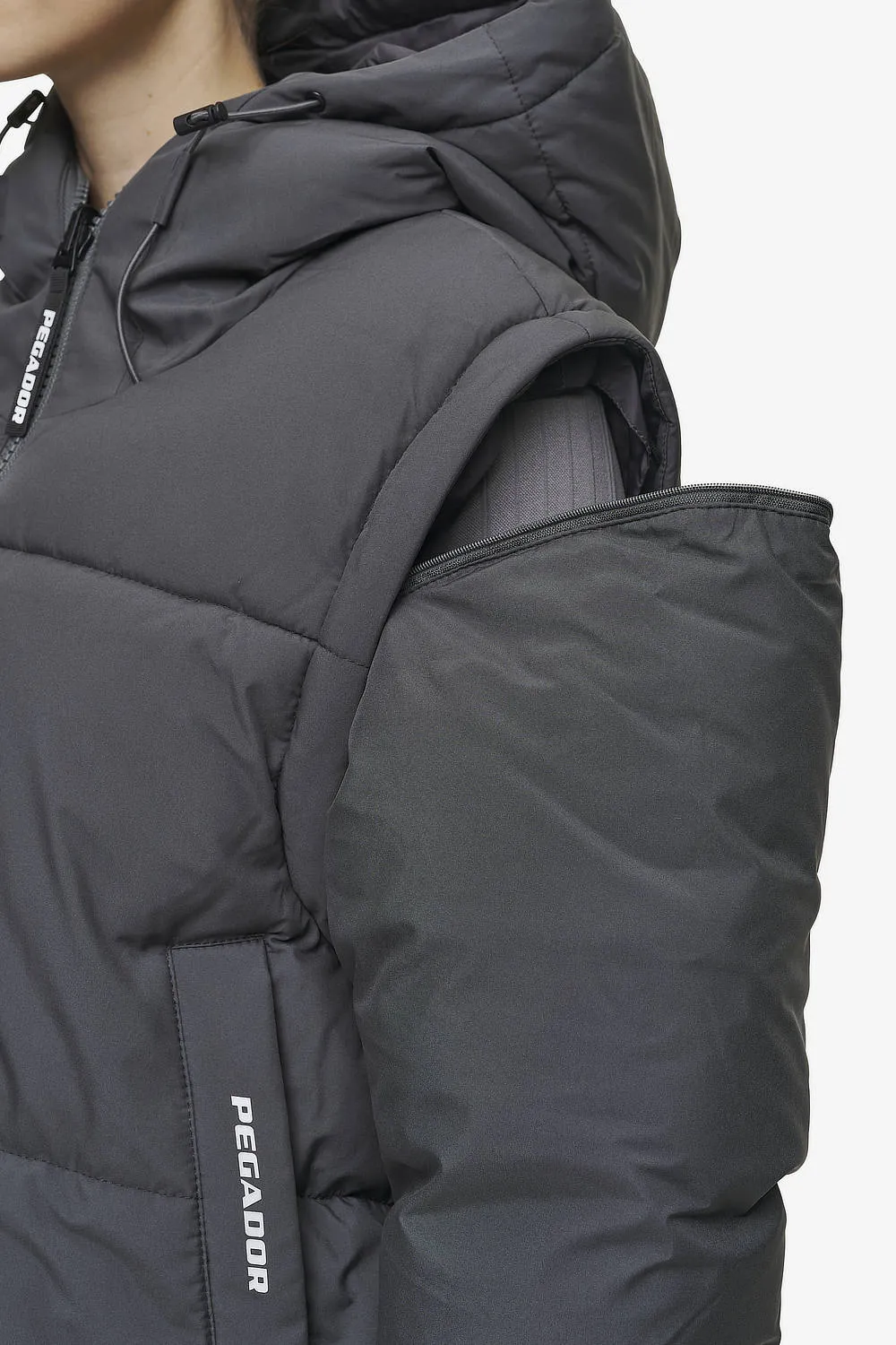 Trixy 4 In 1 Reversible Puffer Jacket Anthracite