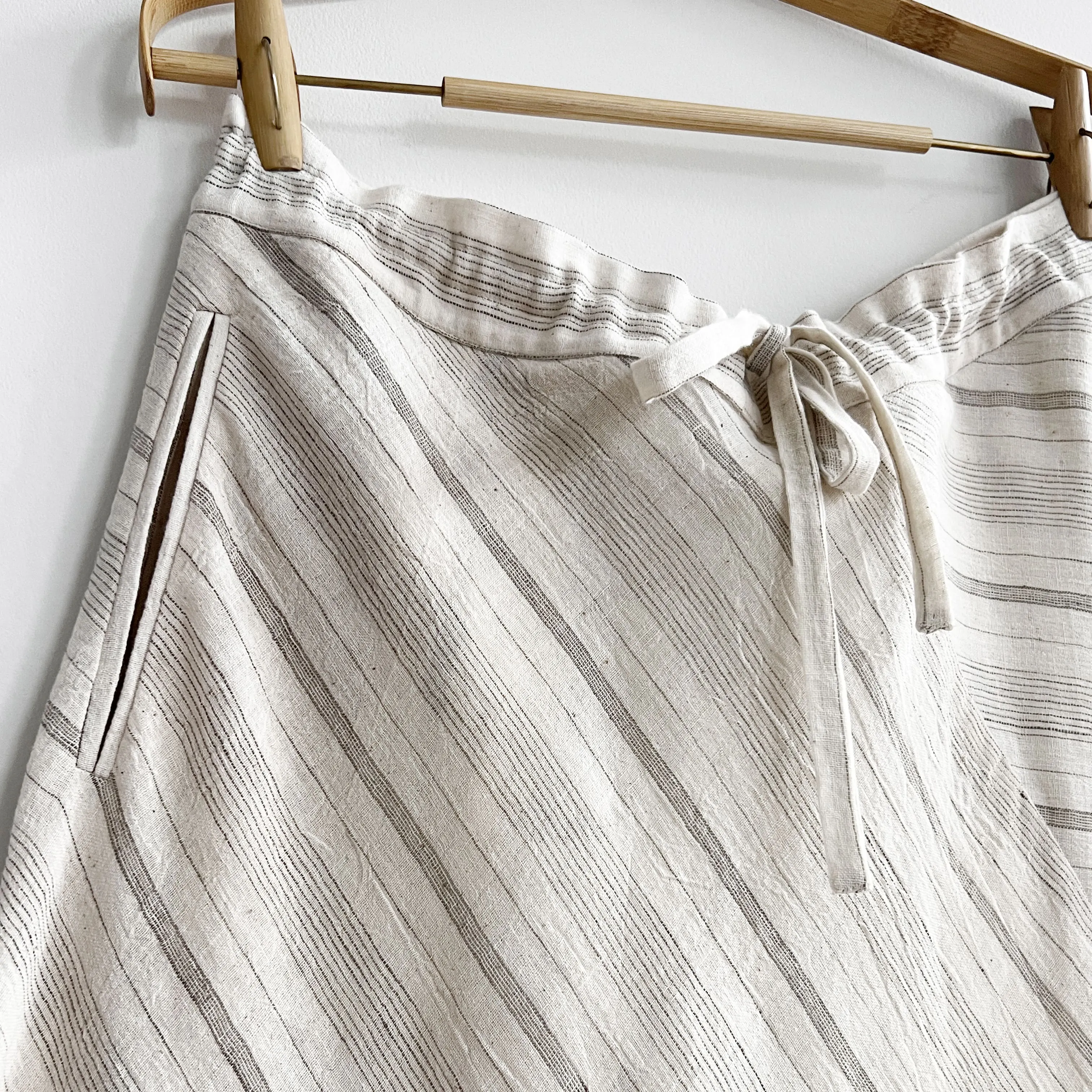 Truvian 321 Action Pants – Handloom Harem Pants in Rain Organic Kala Cotton