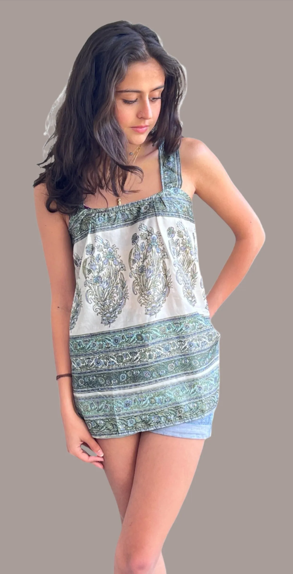Verde Vintage Silk Top
