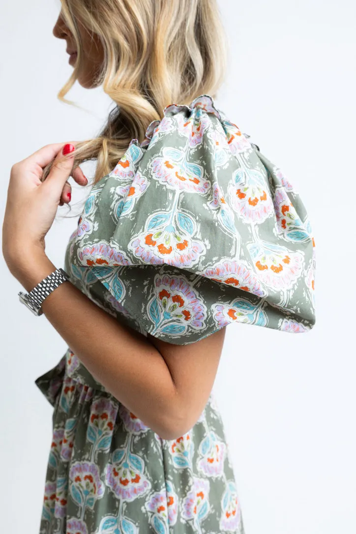 Vintage Floral Paris Maxi Dress