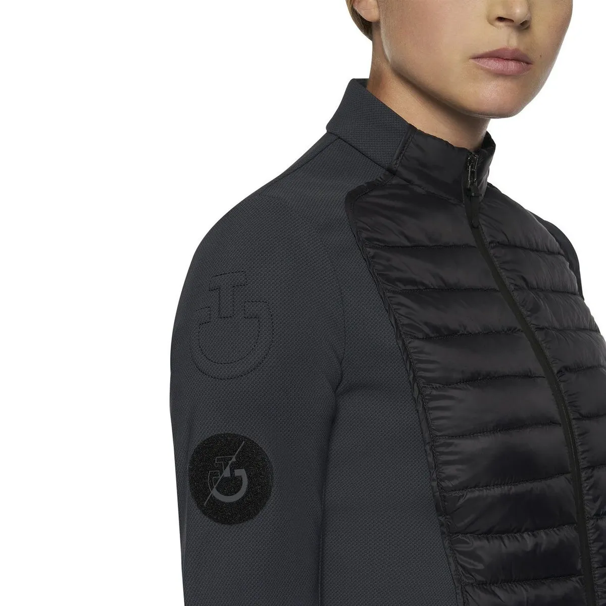 WOMEN&#x27;S LIGHT JACKET WITH MULTILOGUE ZIP CT
