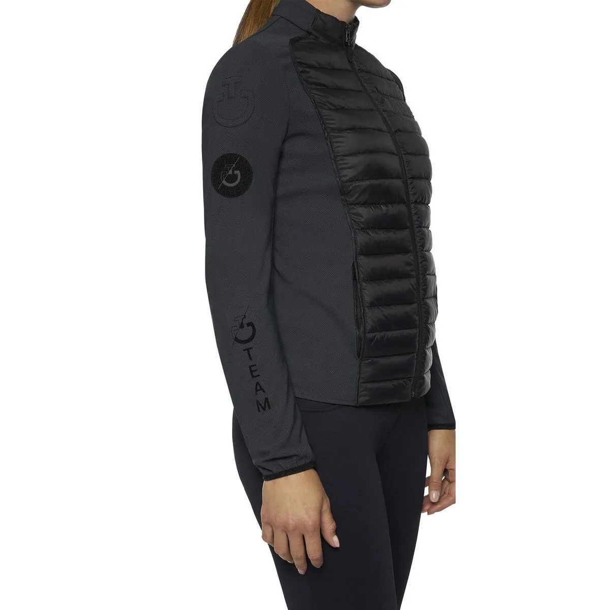WOMEN&#x27;S LIGHT JACKET WITH MULTILOGUE ZIP CT