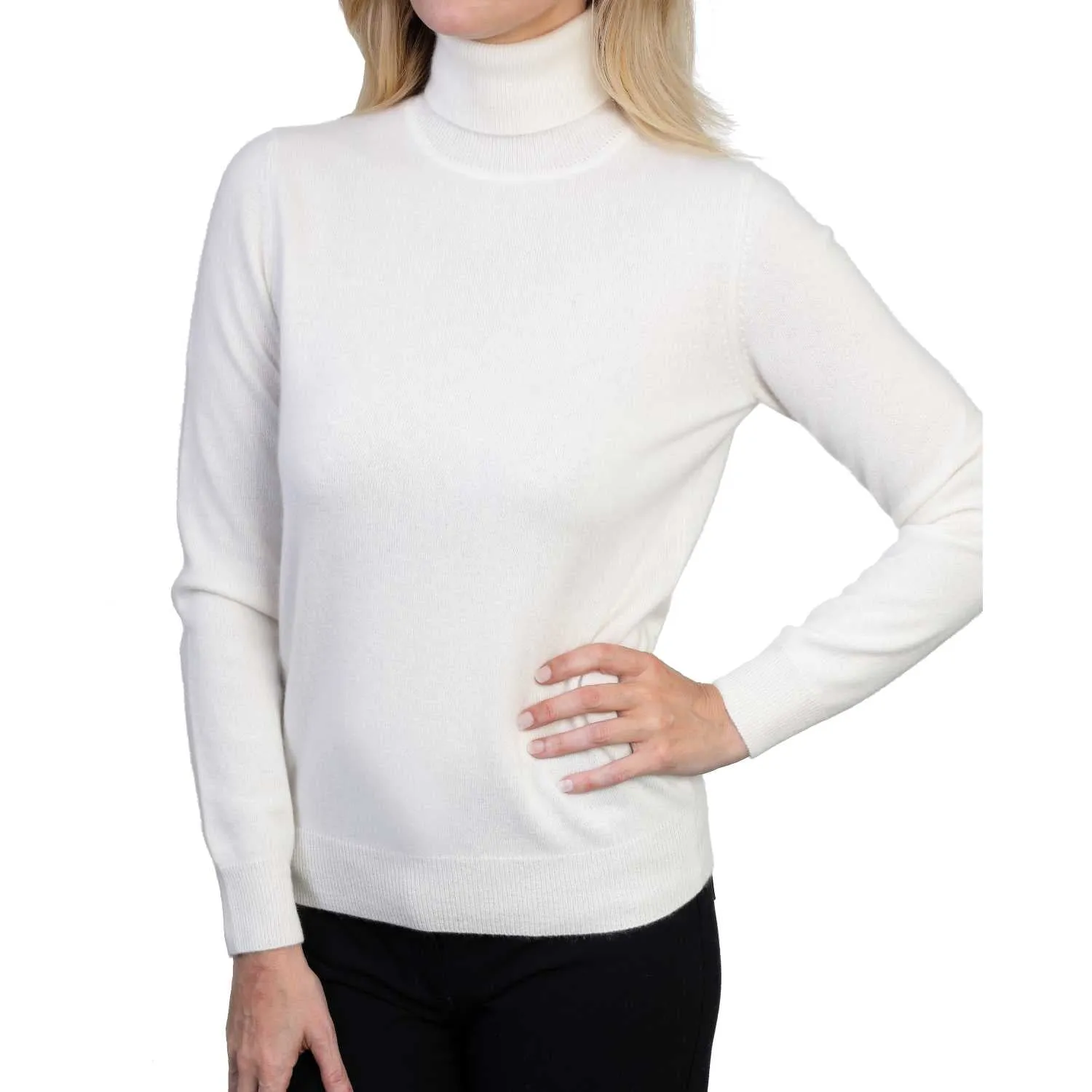 Women's Cashmere Roll Neck Jumper