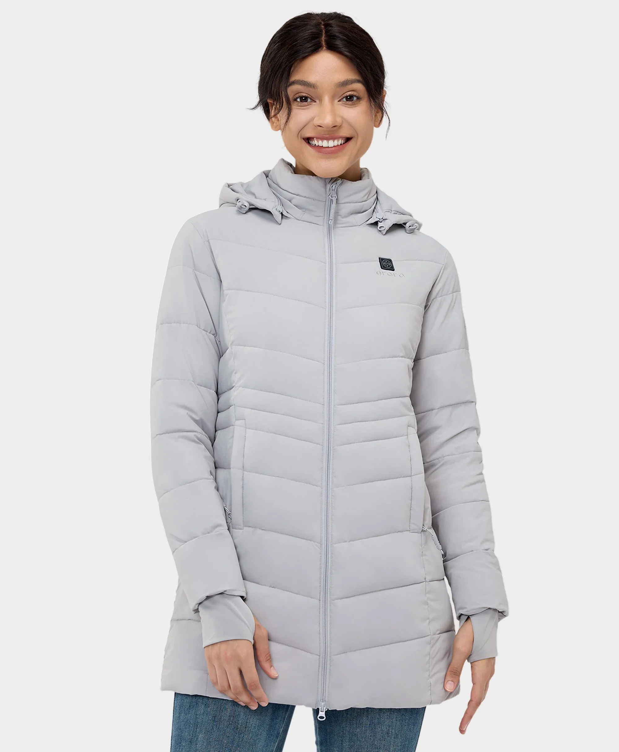 Women's Heated Puffer Parka Jacket - New Colors