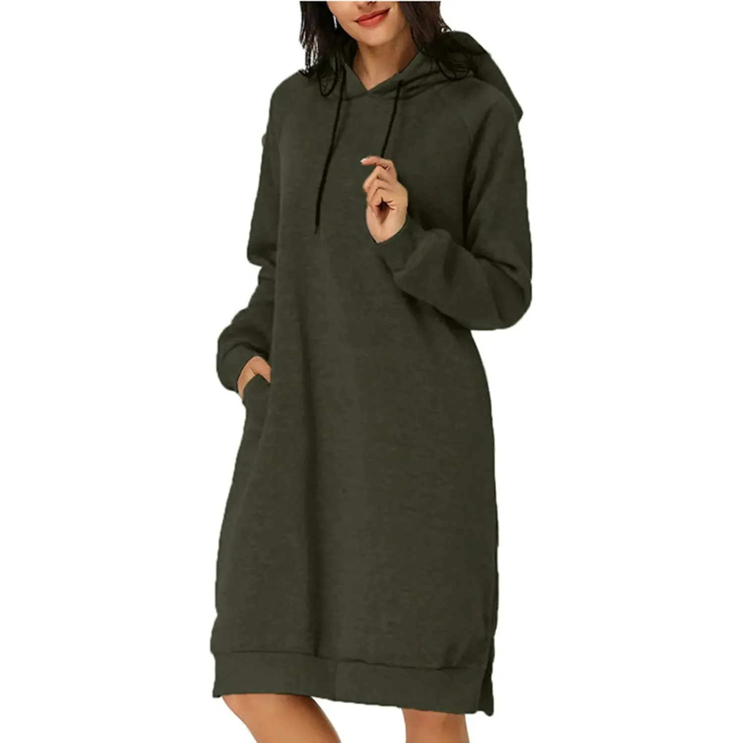Womens Pullover Hoodie Dress